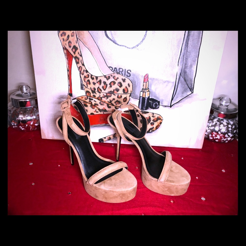 ALEXANDER WANG SUEDE ANTONIA HEELS